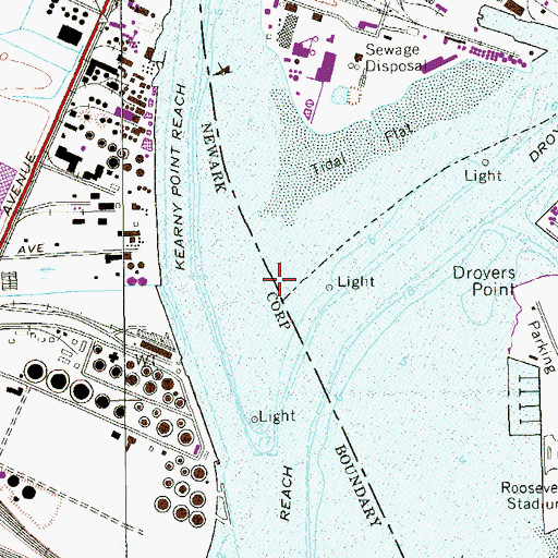 Topographic Map of Passaic River, NJ