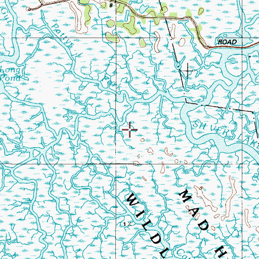 Topographic Map of Pattys Fork, NJ