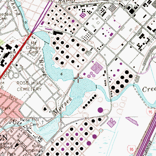 Topographic Map of Peach Orchard Brook, NJ