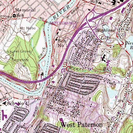 Topographic Map of Pearl Brook, NJ