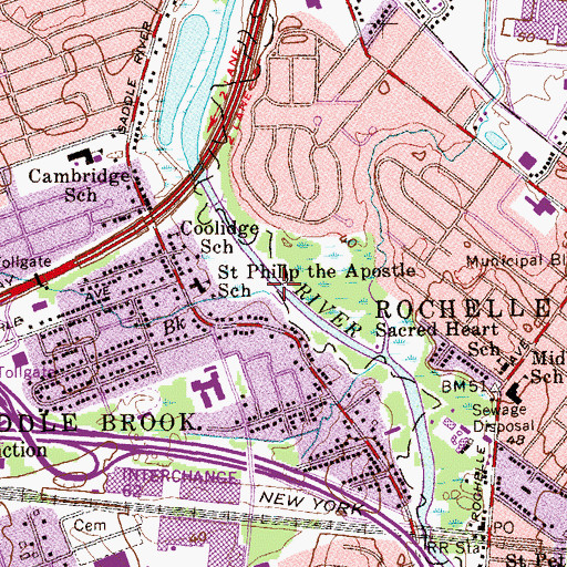 Topographic Map of Pehle Brook, NJ