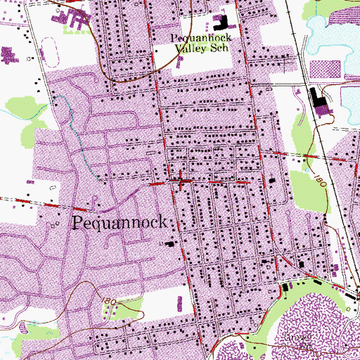Topographic Map of Pequannock, NJ