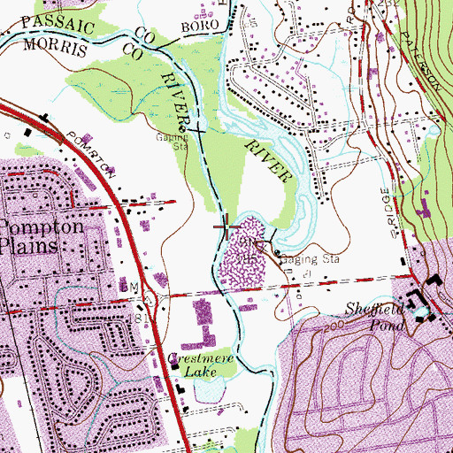 Topographic Map of Pequannock River, NJ