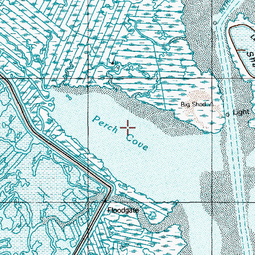 Topographic Map of Perch Cove, NJ
