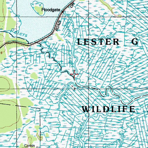 Topographic Map of Peters Creek, NJ