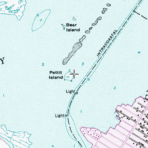Topographic Map of Pettit Island, NJ