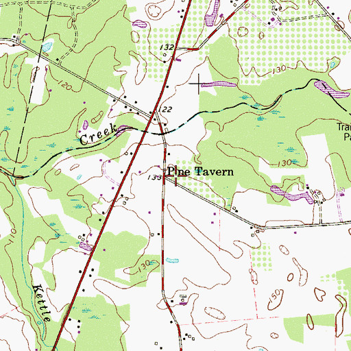 Topographic Map of Pine Tavern, NJ