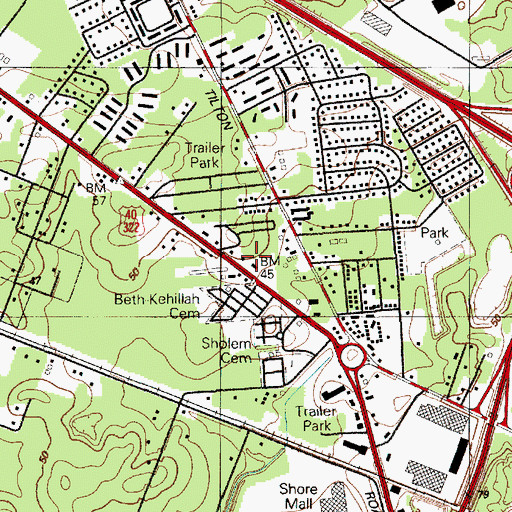 Topographic Map of Pine View Church (historical), NJ