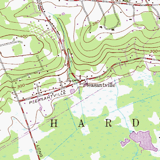 Topographic Map of Pleasantville, NJ