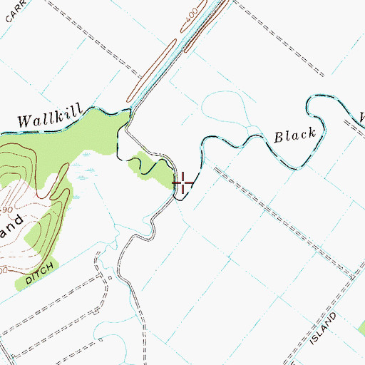 Topographic Map of Pochuck Creek, NY