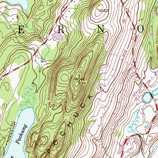 Topographic Map of Pochuck Mountain, NJ