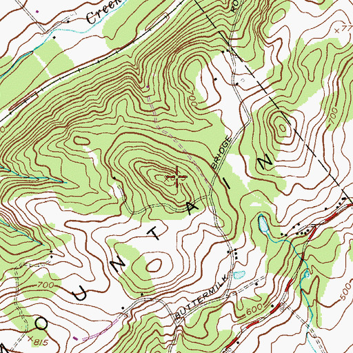 Topographic Map of Pohatcong Mountain, NJ