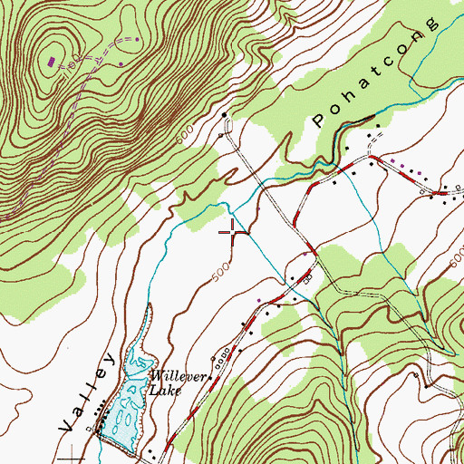 Topographic Map of Pohatcong Valley, NJ