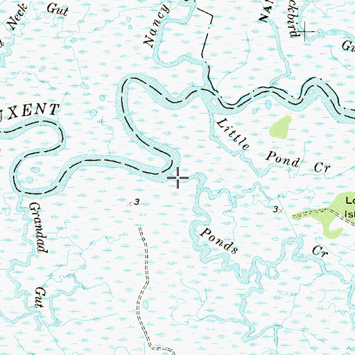 Topographic Map of Ponds Creek, NJ