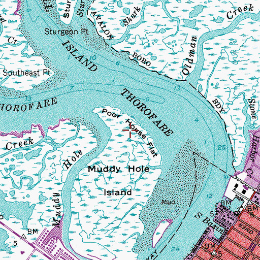 Topographic Map of Poor House Flat, NJ
