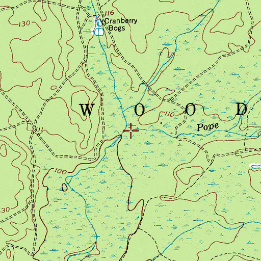 Topographic Map of Pope Branch, NJ