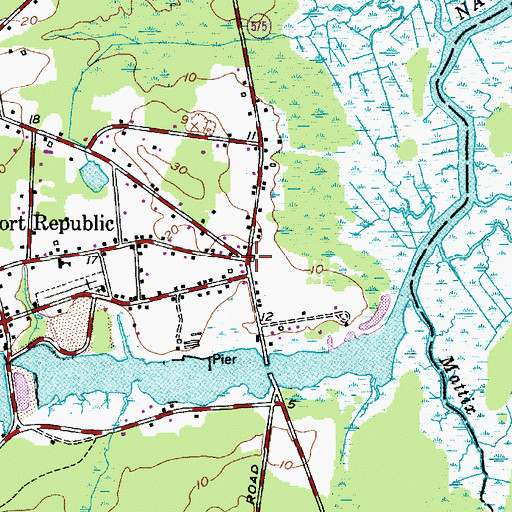 Topographic Map of Port Republic, NJ