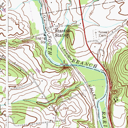 Topographic Map of Prescott Brook, NJ