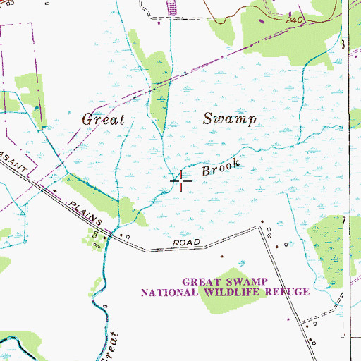 Topographic Map of Primrose Brook, NJ