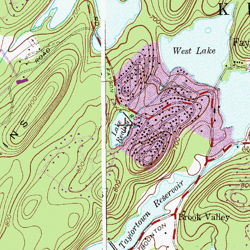 Topographic Map of Lake Reality, NJ