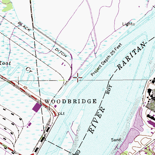 Topographic Map of Red Root Creek, NJ