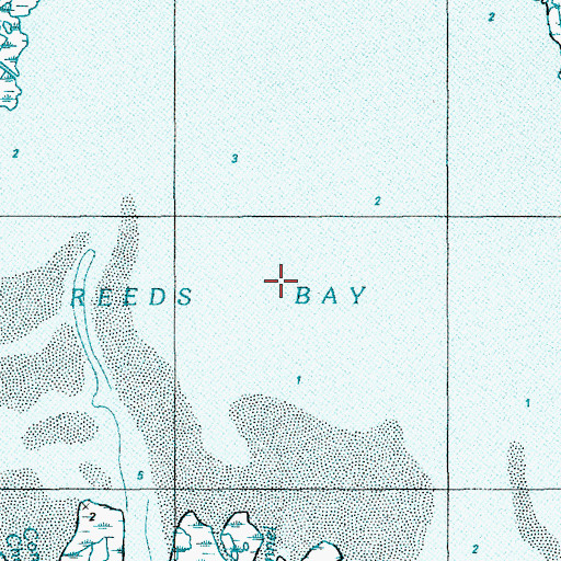 Topographic Map of Reeds Bay, NJ