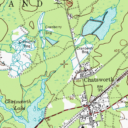 Topographic Map of Reeds Branch, NJ