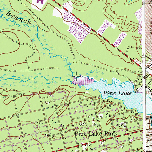 Topographic Map of Ridgeway Branch, NJ