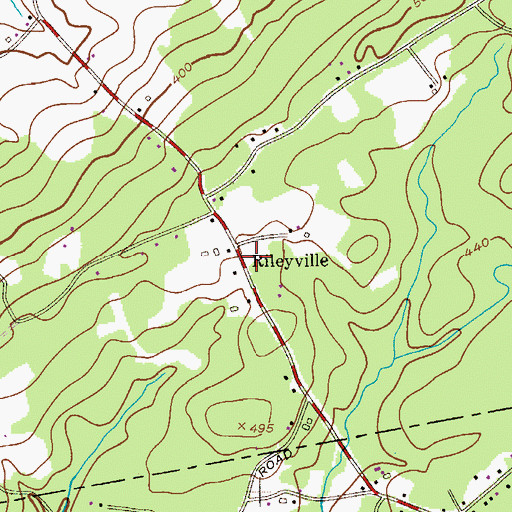 Topographic Map of Rileyville, NJ