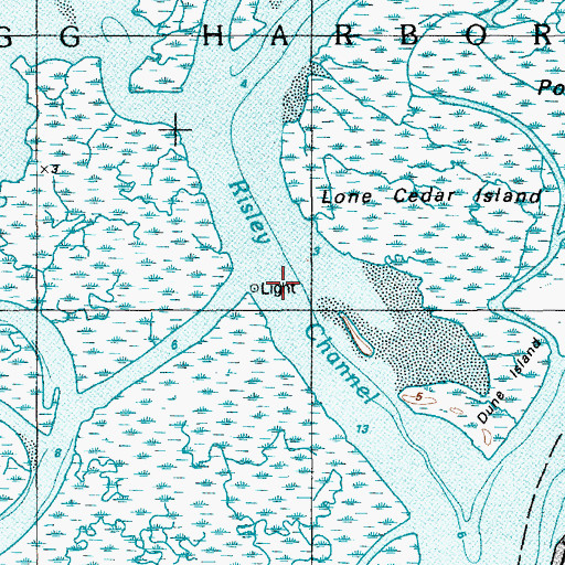 Topographic Map of Risley Channel, NJ