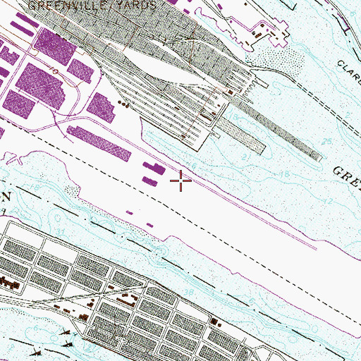 Topographic Map of Rock Breakwater, NJ