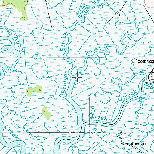 Topographic Map of Rock Creek, NJ