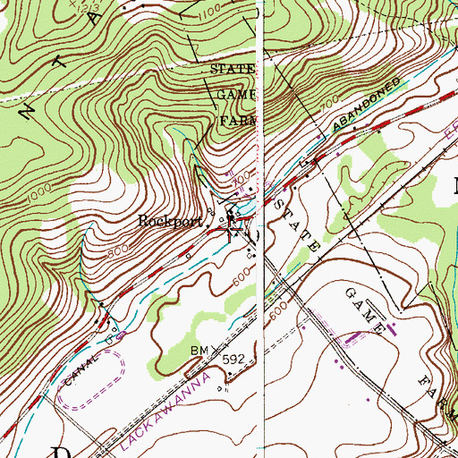 Topographic Map of Rockport, NJ