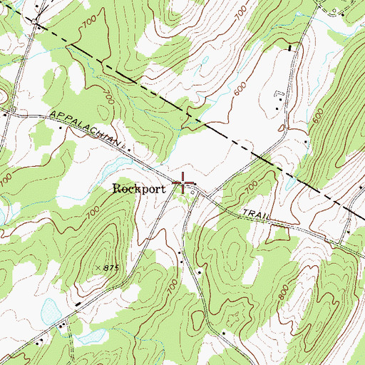 Topographic Map of Rockport, NJ