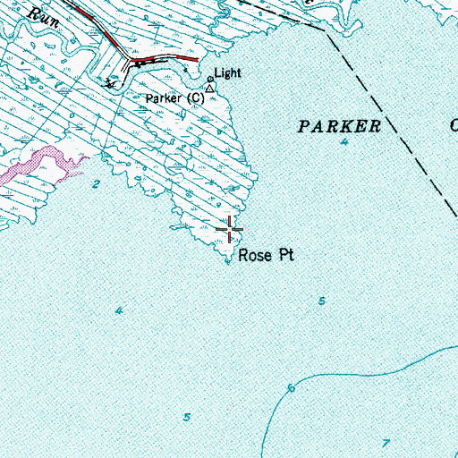Topographic Map of Rose Point, NJ