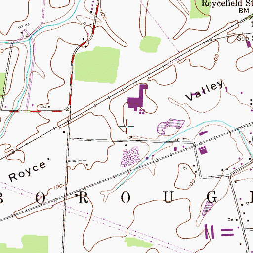 Topographic Map of Royce Valley, NJ