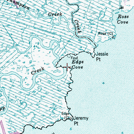 Topographic Map of Sapp Creek, NJ