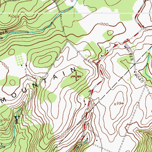 Topographic Map of Scotts Mountain, NJ