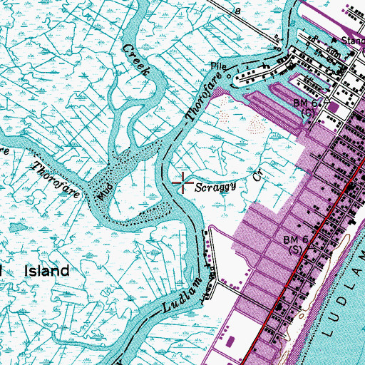 Topographic Map of Scraggy Creek, NJ
