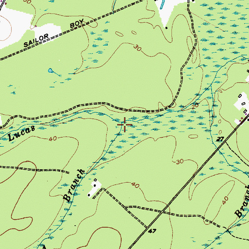 Topographic Map of Second Branch, NJ