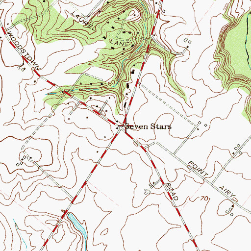 Topographic Map of Seven Stars, NJ