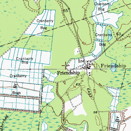 Topographic Map of Shane Branch, NJ