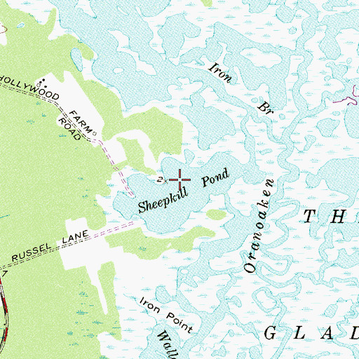 Topographic Map of Sheepkill Pond, NJ