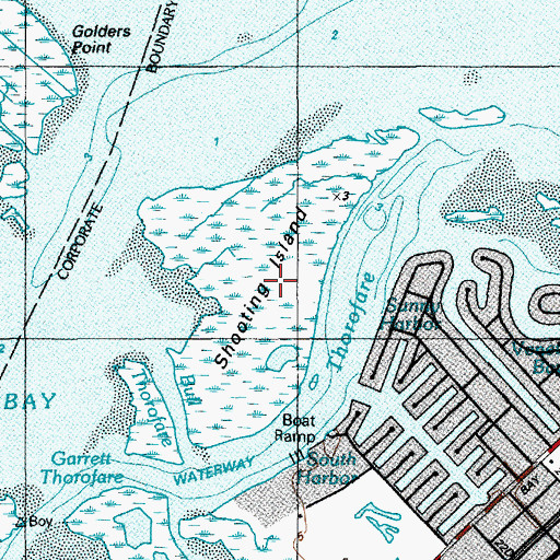 Topographic Map of Shooting Island, NJ