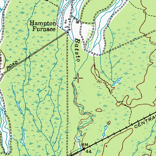 Topographic Map of Skit Branch, NJ