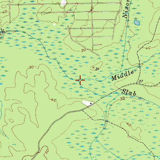 Topographic Map of Slab Branch, NJ