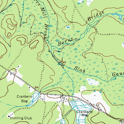 Topographic Map of Slab Causeway Branch, NJ