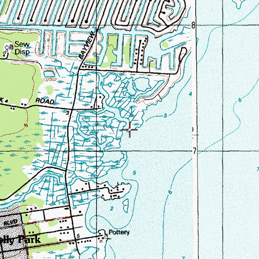 Topographic Map of Sloop Creek, NJ