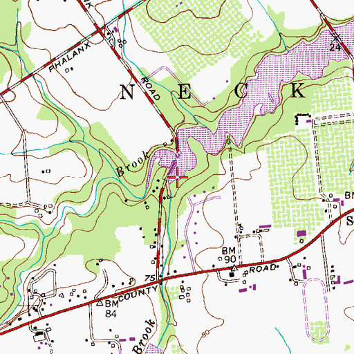 Topographic Map of Slope Brook, NJ