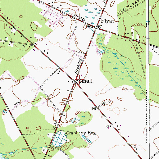 Topographic Map of Small, NJ